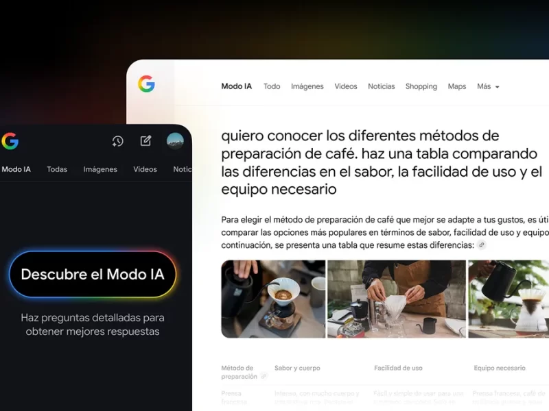 buscador google modo ia en latinoamerica